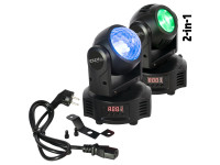 Ibiza DUAL DMX MOVING HEAD 2 x 10W RGBW ASTRO & BEAM Ibiza DUAL DMX MOVING HEAD 2 x 10W RGBW ASTRO & BEAM